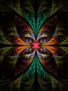 Preview wallpaper fractal, colorful, tangled, pattern, abstraction