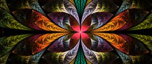 Preview wallpaper fractal, colorful, tangled, pattern, abstraction