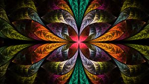 Preview wallpaper fractal, colorful, tangled, pattern, abstraction