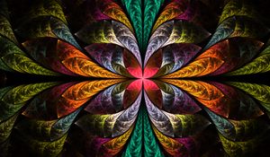 Preview wallpaper fractal, colorful, tangled, pattern, abstraction