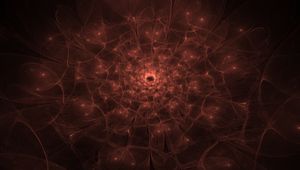 Preview wallpaper fractal, dots, lines, glow, transparent, abstraction