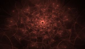Preview wallpaper fractal, dots, lines, glow, transparent, abstraction