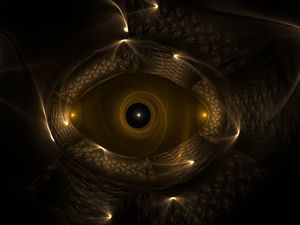 Preview wallpaper fractal, eye, shape, patterns