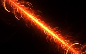 Preview wallpaper fractal, fiery, bright, line, abstraction