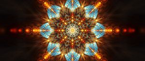 Preview wallpaper fractal, flower, abstraction, pattern, symmetry