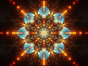 Preview wallpaper fractal, flower, abstraction, pattern, symmetry