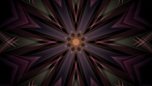 Preview wallpaper fractal, flower, abstraction, purple