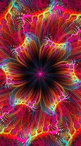 Preview wallpaper fractal, flower, colorful, bright, abstraction