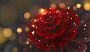 Preview wallpaper fractal, flower, glare, sparkles, abstraction