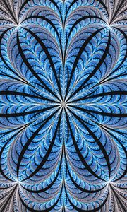 Preview wallpaper fractal, flower, glow, lines, symmetry