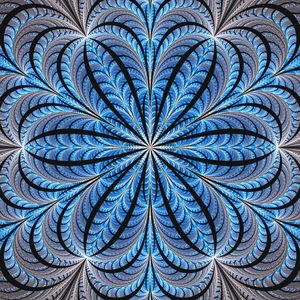 Preview wallpaper fractal, flower, glow, lines, symmetry