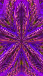 Preview wallpaper fractal, flower, lines, abstraction, purple