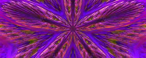 Preview wallpaper fractal, flower, lines, abstraction, purple