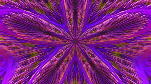 Preview wallpaper fractal, flower, lines, abstraction, purple