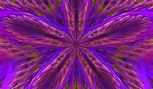 Preview wallpaper fractal, flower, lines, abstraction, purple