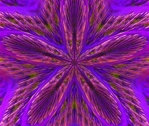 Preview wallpaper fractal, flower, lines, abstraction, purple