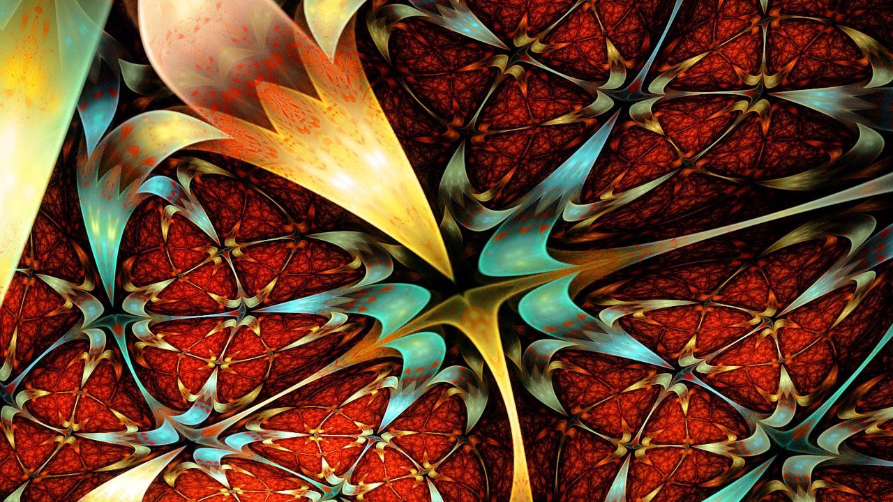 Wallpaper fractal, flowering, pattern, patterns, kaleidoscope
