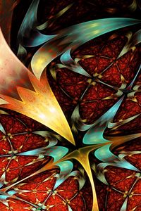 Preview wallpaper fractal, flowering, pattern, patterns, kaleidoscope