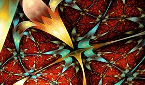 Preview wallpaper fractal, flowering, pattern, patterns, kaleidoscope