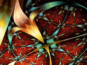 Preview wallpaper fractal, flowering, pattern, patterns, kaleidoscope