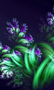 Preview wallpaper fractal, flowers, smoke, patterns