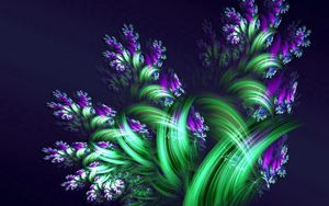 Preview wallpaper fractal, flowers, smoke, patterns