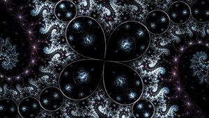 Preview wallpaper fractal, form, circles, dark, spiral