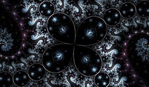 Preview wallpaper fractal, form, circles, dark, spiral