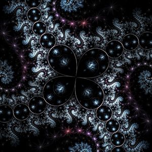 Preview wallpaper fractal, form, circles, dark, spiral