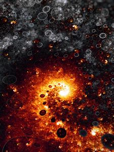 Preview wallpaper fractal, form, fire, circles