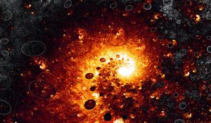 Preview wallpaper fractal, form, fire, circles