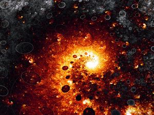 Preview wallpaper fractal, form, fire, circles