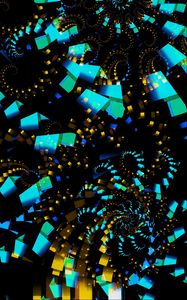 Preview wallpaper fractal, funnel, squares, abstraction