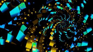 Preview wallpaper fractal, funnel, squares, abstraction