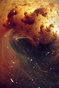 Preview wallpaper fractal galaxy, particles, filaments, space