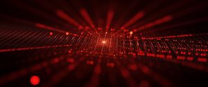Preview wallpaper fractal, glare, rays, red, abstraction