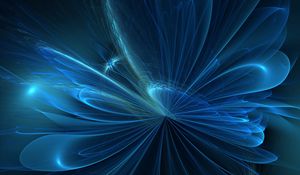 Preview wallpaper fractal, glare, sparkle, abstraction, blue