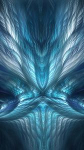 Preview wallpaper fractal, glow, abstraction, blue