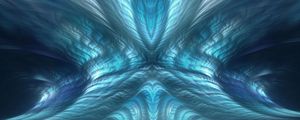 Preview wallpaper fractal, glow, abstraction, blue