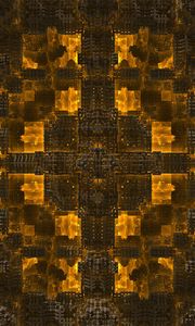 Preview wallpaper fractal, glow, abstraction, yellow
