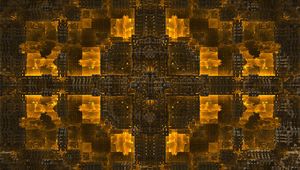 Preview wallpaper fractal, glow, abstraction, yellow
