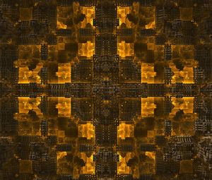 Preview wallpaper fractal, glow, abstraction, yellow