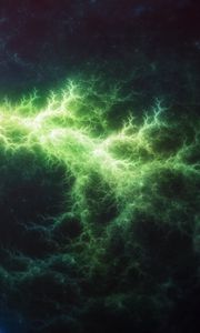 Preview wallpaper fractal, glow, bright, lightning, cloud