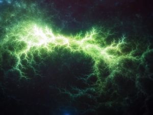 Preview wallpaper fractal, glow, bright, lightning, cloud