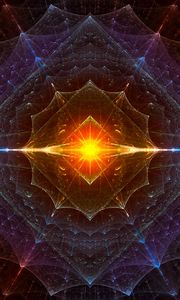Preview wallpaper fractal, glow, bright, abstraction, pattern
