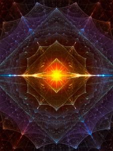 Preview wallpaper fractal, glow, bright, abstraction, pattern
