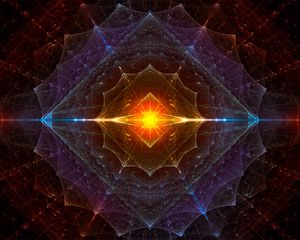 Preview wallpaper fractal, glow, bright, abstraction, pattern