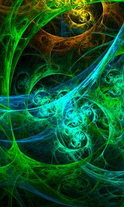 Preview wallpaper fractal, glow, colorful, tangled, abstraction