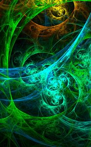 Preview wallpaper fractal, glow, colorful, tangled, abstraction