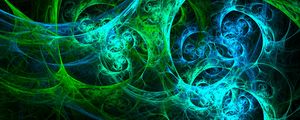 Preview wallpaper fractal, glow, colorful, tangled, abstraction